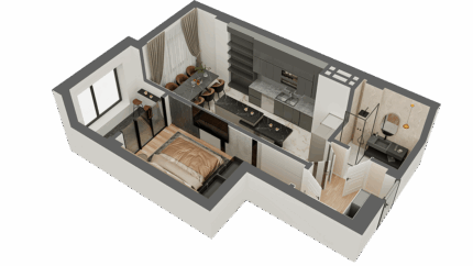 1-ком квартира в ЖК Madina Residence блок Б
