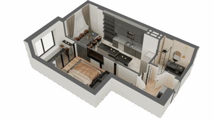 1-ком квартира в ЖК Madina Residence блок В