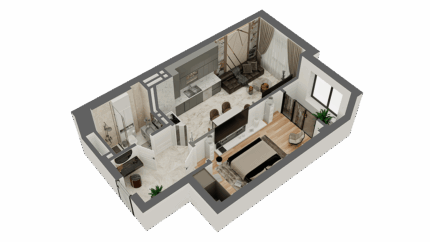1-ком квартира в ЖК Madina Residence  блок A