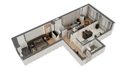 2х ком квартира в ЖК Madina Residence блок А