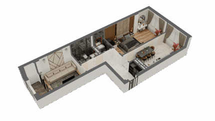 2х ком квартира в ЖК Madina Residence блок В