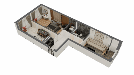 2х ком квартира в ЖК Madina Residence блок В